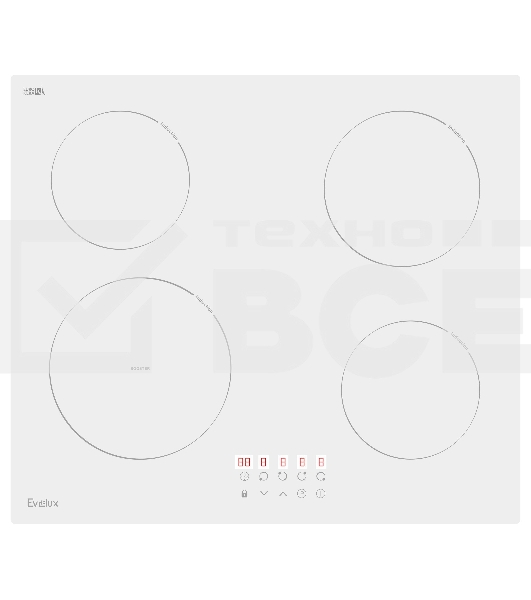 Индукционная варочная панель Evelux HEI 641 W