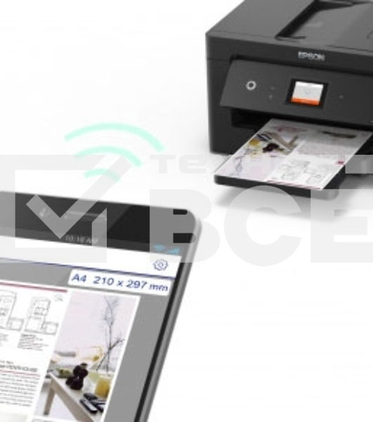 МФУ струйный Epson L14150, A3, цветной, печ. 38 стр/мин (ч/б) 24 стр/мин (цв.), 1200 x 4800 dpi (печать) 1200x2400dpi (скан.), USB, RJ-45, Wi-Fi