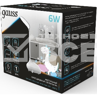 Светильник Gauss Qplus GTL701 (GT7011) настольный LED белый 6Вт