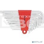 Набор ключей имбусовых TORX, 9 шт., T10-T50, CrV, короткие, сатин. Matrix, фото2