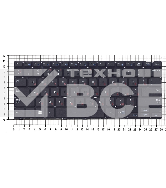 Клавиатура для ноутбука Samsung NP915S3, черная