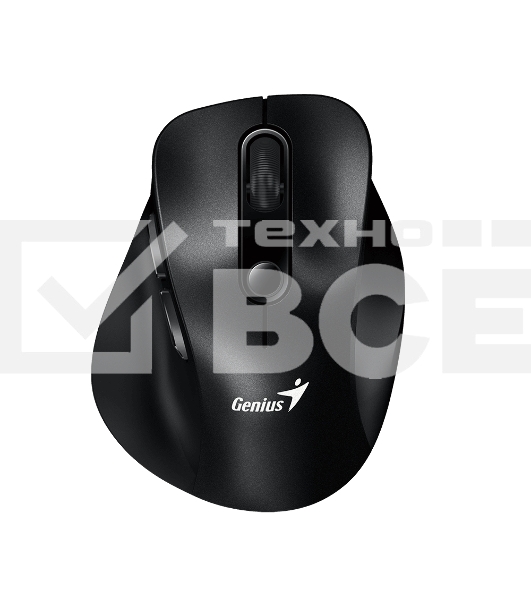 Мышь беспроводная Genius Ergo 9000S черный, 2400 dpi, радиоканал, Bluetooth, USB, кнопки - 6