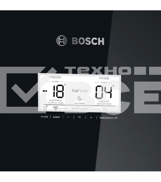 Холодильник Bosch KGN49LB30U черный двухкамерный 330/105л морозилка снизу, No Frost