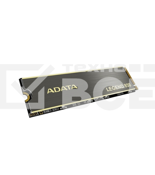 Накопитель SSD ADATA LEGEND 850, 512Gb, PCIe 4.0 x4, M.2 2280, NVMe, R/W 5000/2700, с радиатором