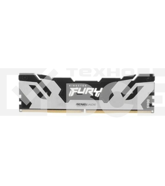 Оперативная память Kingston Fury Renegade, DDR5, 16GB (1x16GB), 6400MHz, CL32, с радиатором, серебристый/черный