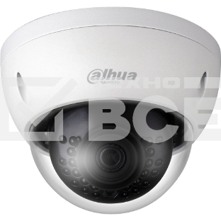 Уличная купольная IP-видеокамера DAHUA  2Мп; 1/2.8” CMOS; объектив 2.8мм; механический ИК-фильтр; чувствительность 0.01лк@F2.0; сжатие: H.265+, H.265, H.264+, H.264, MJPEG; 2 потока до 2Мп@25к/с; ИК-по