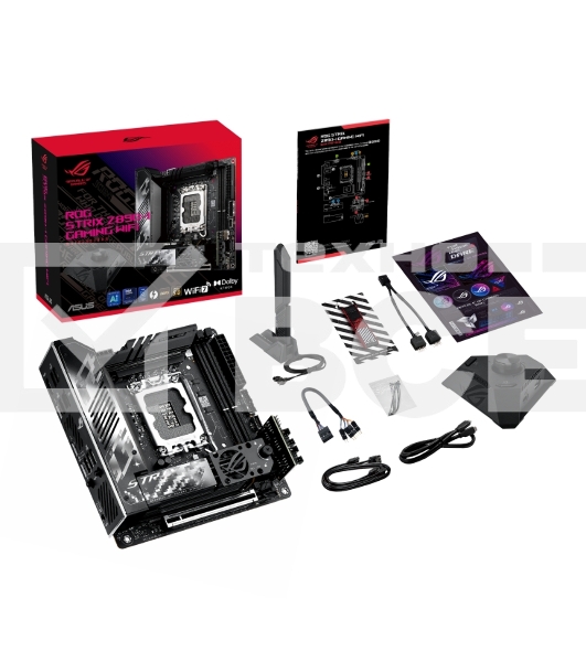 Материнская плата ASUS ROG STRIX Z890-I GAMING WIFI, LGA1851, Intel Z890, 2xDDR5, 2xSATA, 2xM.2, 1xPCI-E 5.0 x16, 1xHDMI, 2xThunderbolt 4, 1x2.5Gb LAN, 9xUSB-A, 1xUSB-C, 5.1, Mini-ITX