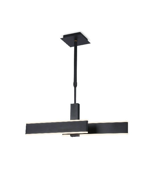 Светильник Ambrella light FA6667 BK черный 42W 3000K-6400K 640*30*900 (Без ПДУ)