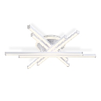 Потолочный светодиодный светильник Ambrella light FL6271 WH белый 98W 3000K-6400K 700*615*135 (ПДУ ИК), фото8
