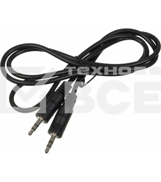 Кабель аудио Ningbo Jack 3.5 (m)/Jack 3.5 (m) 1м. черный