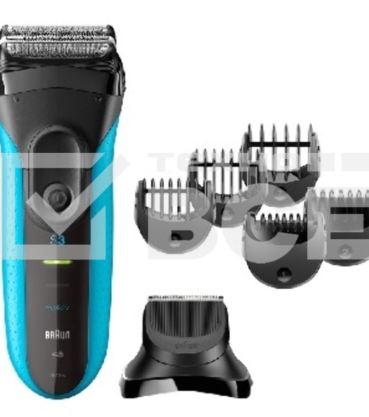 Бритва сетчатая Braun 3010BT синий/черный
