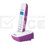 Телефон беспроводной (DECT) Panasonic KX-TG1611RUF (сиреневый) {АОН, Caller ID,12 мелодий звонка,подсветка дисплея,поиск трубки}, фото6