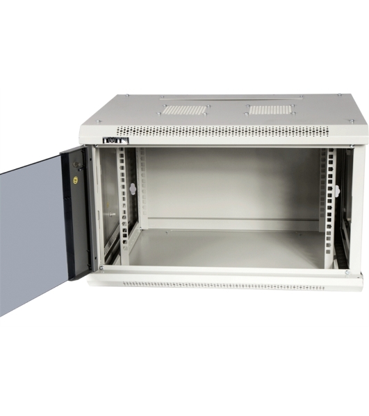 Шкаф настенный серии Pro, 22U 600x600, стеклянная дверь