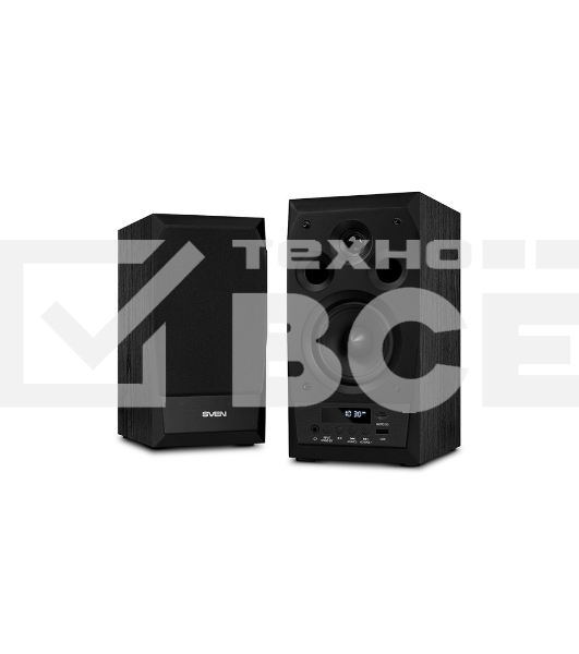 Акустическая система 2.0 SVEN MC-10, чёрный, мощность 2x25Вт (RMS), FM-тюнер, USB/microSD, дисплей, пульт ДУ, Bluetooth SVEN MC-10, чёрный, акустическая система 2.0, мощность 2x25Вт (RMS), FM-тюнер, USB/microSD, дисплей, пульт ДУ, Bluetooth