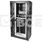 Шкаф серверныйЦМО! ПРОФ напольный 42U (800x1200) дверь перфорированная 2 шт., цвет черный, в сборе (ШТК-СП-42.8.12-44АА-9005), фото2