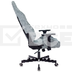 Кресло игровое Knight N1 Fabric серо-голубой Light-28 с подголов. крестовина металл, фото15