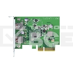 Карта расширения QNAP QXP-10G2U3A USB Dual Port Adapter, 2 x 10Gb/s USB 3.2 Gen 2, PCIe Gen3 x2, фото 1