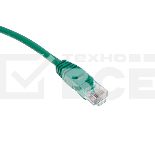 Патч-корд U/UTP, CAT 5e, RJ45-RJ45, 26AWG, ZH нг(А)-HF, зеленый, 0,3м  REXANT
