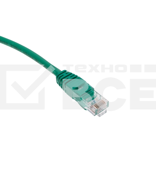 Патч-корд U/UTP, CAT 5e, RJ45-RJ45, 26AWG, ZH нг(А)-HF, зеленый, 0,3м  REXANT