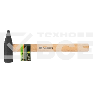 Молоток слесарный СИБРТЕХ, 1000 г, квадратный боек, деревянная рукоятка 10222