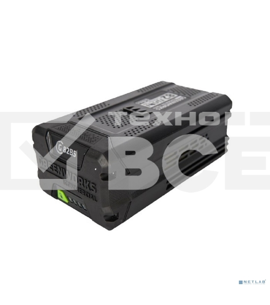 Аккумулятор GreenWorks 82V (модель G82B5) (2914607) - это литий ионная (Li-ion) батарея, силой тока 5 ампер/час и выполненная по самым передовым технологиям.  Применяется в линейке всех устройств Greenworks 82V Commercial.  Аккумулятор состоит из ячеек пр