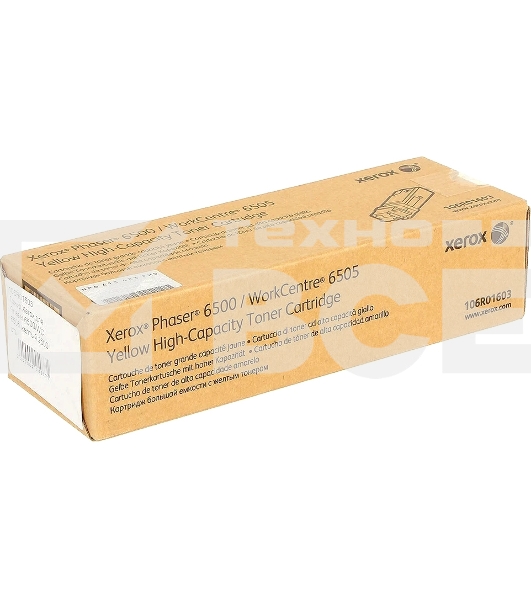 Картридж лазерный Xerox 106R01603 желтый для Xerox Ph 6500/WC 6505 (2500 стр)(Channels)