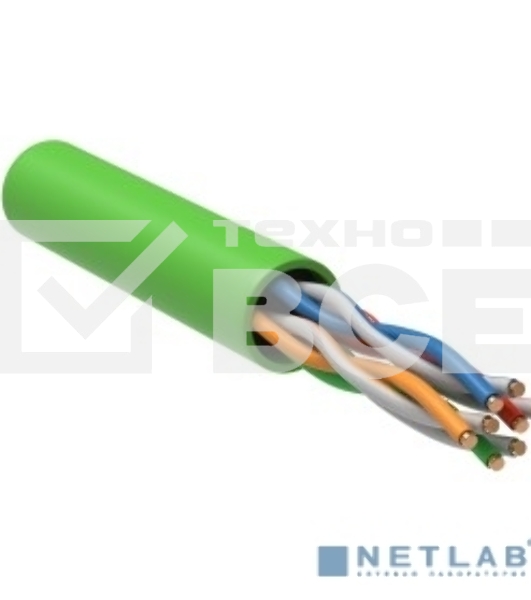 Кабель связи витая пара U/UTP, кат.5E, 4 пары 24AWG solid, 305м, LSZH, зеленый Кабель связи витая пара U/UTP, кат.5E, 4 пары 24AWG solid, 305м, LSZH, зеленый