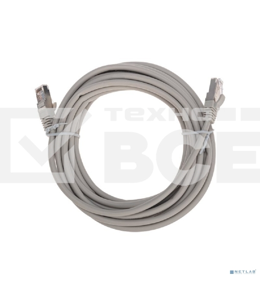  Патч-корд F/UTP, CAT 5e, RJ45-RJ45, 26AWG, ZH нг(А)-HF, серый, 5м  REXANT