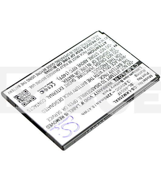 Аккумулятор CameronSinoCS-LKM250XL BL-46G1F для LG Grace, K10 20173.85V / 2200mAh / 8.47Wh
