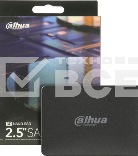 Накопитель SSD Dahua C800A 512GB 2.5 SATA III 3D NAND, 7мм, R/W up to 540/460Mb/s, TbW 200Tb 5year wty