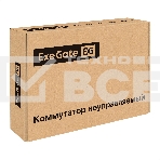 Коммутатор неуправляемый ExeGate EDES-1016D (16-портовый UTP 10/100Mbps, металлический корпус, с возможностью установки в стойку), фото 1