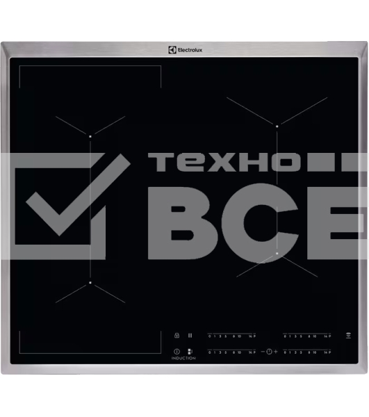 Индукционная варочная панель Electrolux EIV6340X черный/серебристый