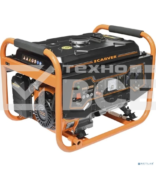 Электрогенератор бензиновый Carver PPG-3900A, 3.2 кВт, 67 дБ, 42 кг