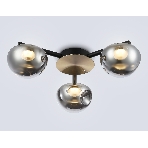 Светильник Ambrella light LH12006/3 BK/GD/SM черный/золото/дымчатый 18W 3000K D640*170, фото7