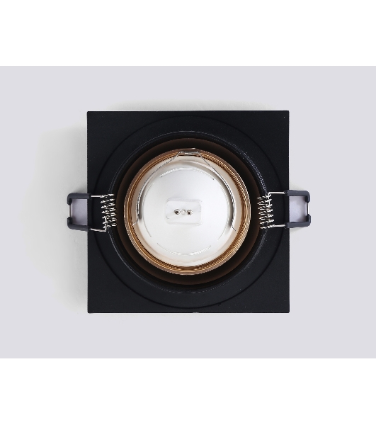 Светильник встраиваемый Ambrella light TN102730 BK/GD черный/золото GU5.3 92*92*23