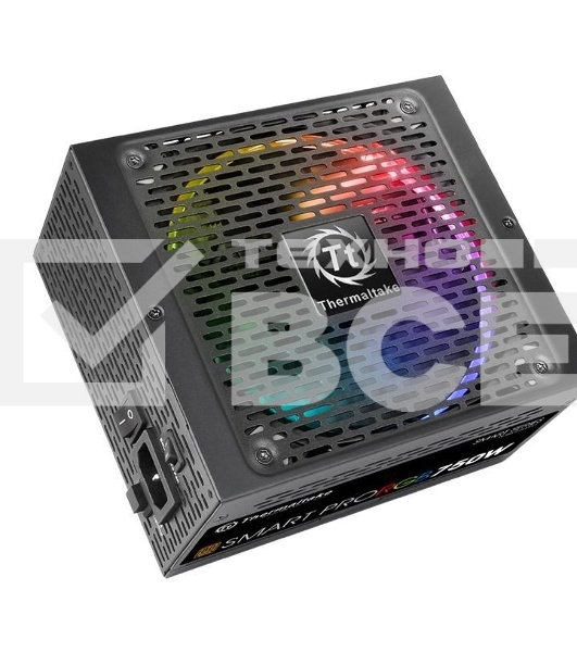 Блок питания Thermaltake Smart Pro RGB (PS-SPR-0750FPCBEU-R), 750Вт, 80 PLUS Bronze, 140мм, модульный, черный