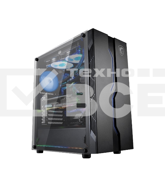 Компьютерный корпус MSI MAG VAMPIRIC 010M / mid-tower, ATX, tempered glass side panel / 1x 120mm RGB fan inc. / MAG VAMPIRIC 010M