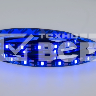 Лента LED с USB коннектором 5 В, 8 мм, IP65, SMD 2835, 60 LED/m, цвет свечения синий