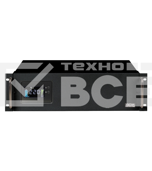 Источник бесперебойного питания Powercom King Pro RM KIN-600AP RM 360Вт 600ВА черный
