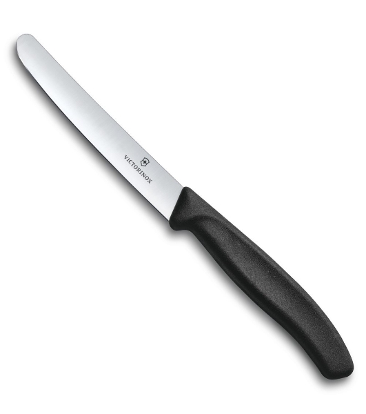 Нож кухонный Victorinox Swiss Classic (6.7803) стальной для овощей лезв.110мм прямая заточка черный
