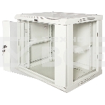 Шкаф настенный серии Pro, 4U 600x450, стеклянная дверь, фото 1