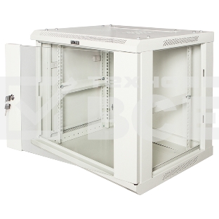 Шкаф настенный серии Pro, 4U 600x450, стеклянная дверь