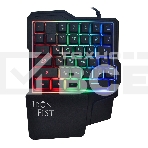 Игровой блок Oklick 701G IRON FIST черный USB for gamer LED (подставка для запястий), фото2