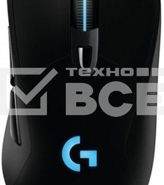 Мышь беспроводная Logitech Gaming Mouse G703 черный, 25600 dpi, радиоканал, USB, кнопки - 6