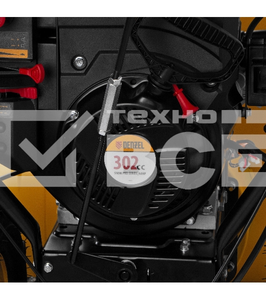 Бензиновая снегоуборочная машина SBL 711D PRO, 302cc, эл.старт, фара, обогрев, блок. дифф.  Denzel