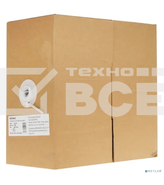 Кабель NEOMAX NM13001 Кабель UTP cat.5e 4 пары (305 м) 0.51 мм гибкий