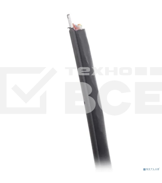 Кабель SkyNet Premium UTP outdoor 4x2x0,51 на тросу, медный, FLUKE TEST, кат.5e, однож., 305 м, на катушке, черный