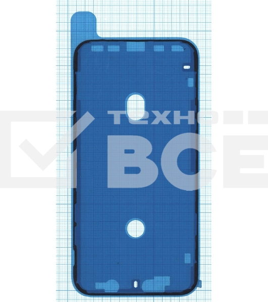 Водозащитная прокладка (проклейка) для iPhone XR, черная