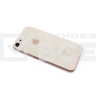 Задняя крышка (корпус) в сборе с рамкой для Apple iPhone 8 золотая