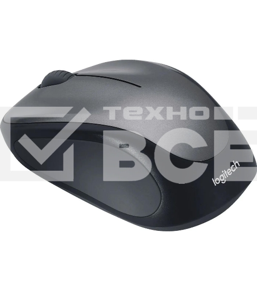 Мышь беспроводная Logitech M235 серый/черный, 1000 dpi, радиоканал, USB, кнопки - 3